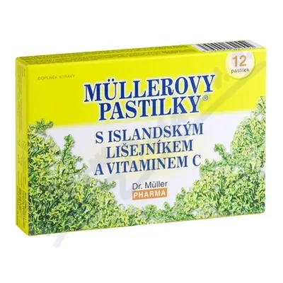 Müllerovy pastilky s islandským lišejníkem 12ks