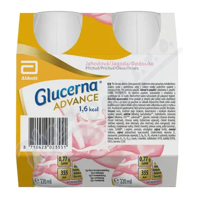 Glucerna Advance 1.6kcal jahod.př.por.sol.4x220ml