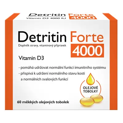 Detritin Forte Vitamin D3 4000 IU 60 měk.tobolek