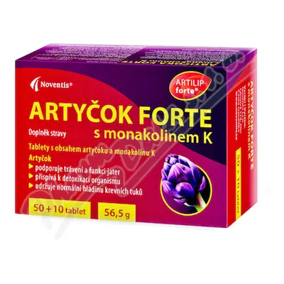 Artyčok Forte s monakolinem K tbl.50+10