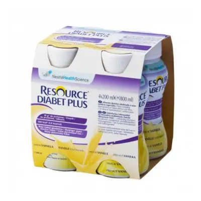 Resource Diabet Plus přích.Vanilka por.sol.4x200ml