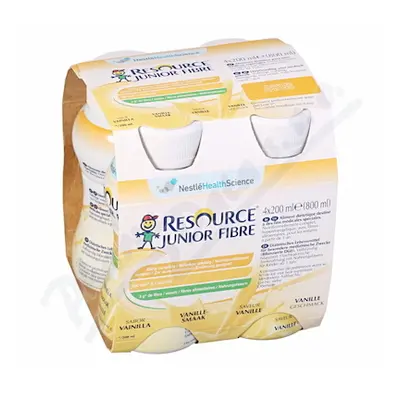 Resource Junior Fibre Vanilka por.sol.4x200ml