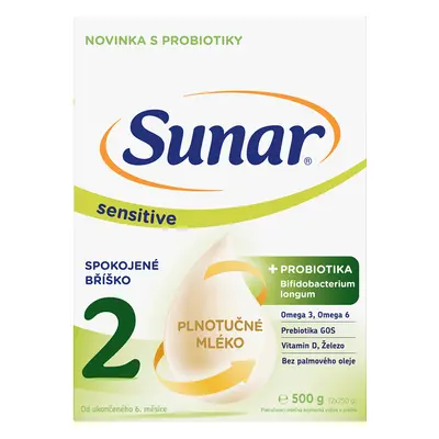 Sunar Sensitive 2, pokračovací kojenecké mléko 500 g