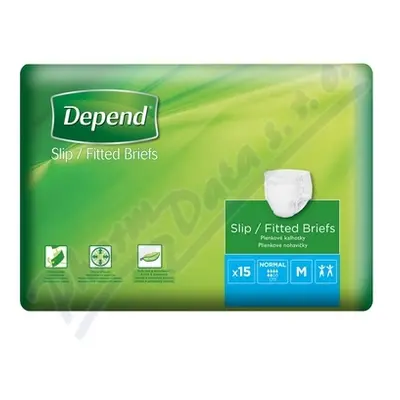 Depend Slip Normal inkont.kalhotky vel.M 15ks