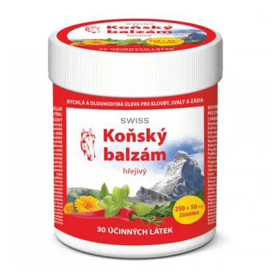 Koňský balzám SWISS hřejivý 250 + 50 ml