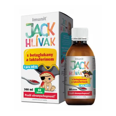 Hlíva JACK HLÍVÁK sirup 300ml glukany + laktoferin