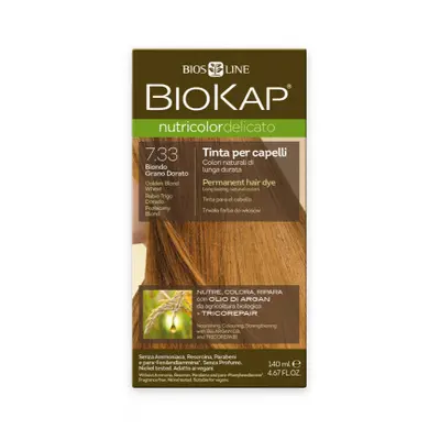 BIOKAP Barva na vlasy 7.33 Blond zl.pšenice 140ml