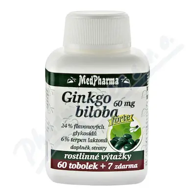 MedPharma Ginkgo biloba 60mg Forte tob.67