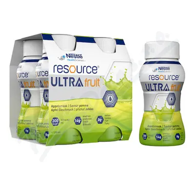 Resource Ultra Fruit Jablko por.sol.4x200ml