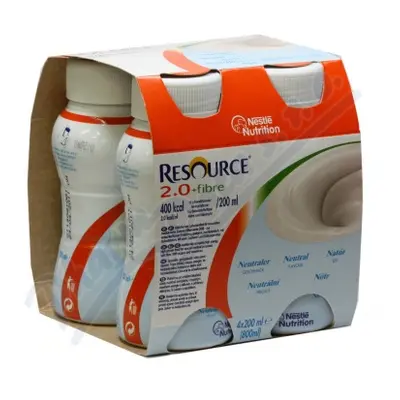 Resource 2.0kcal Fibre Neutrální por.sol.4x200ml