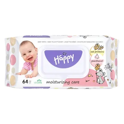 Happy Baby čistící ubrousky 64 protein a panthenol