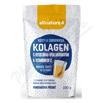 Allnature Kolagen s kys.hyaluronovou a vit.C 100g