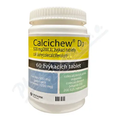 Calcichew D3 500mg/200IU tbl.mnd.60