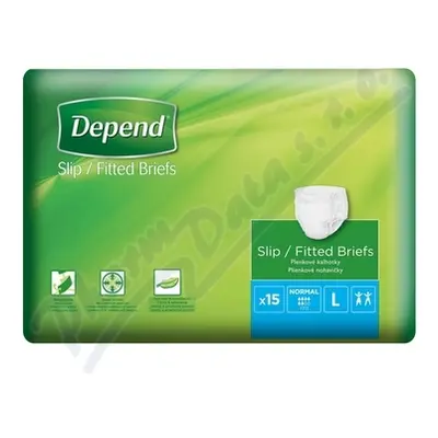 Depend Slip Normal inkont.kalhotky vel.L 15ks