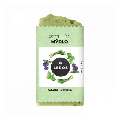 LEROS pečující mýdlo bazalka & verbena 90g