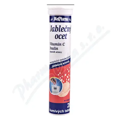 MedPharma Jablečný ocet+vit.C+Inulin tbl.eff.20