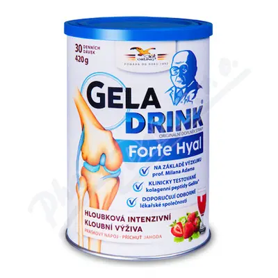 Geladrink FORTE HYAL práškový nápoj jahoda 420g