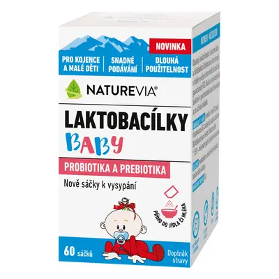 NatureVia Laktobacílky baby 60 sáčků