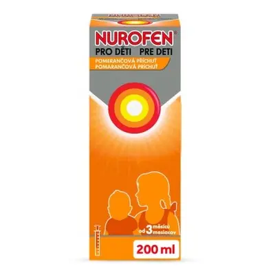 Nurofen pro děti 20mg pomeranč, 200ml perorální suspenze