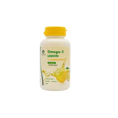 Omega-3 LEMON rybí olej s vit.D tob.60 Galmed