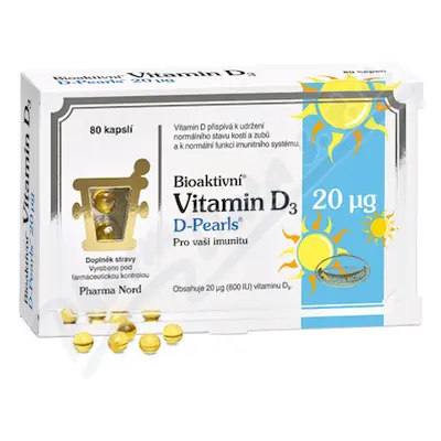 Bioaktivní Vitamin D3 D Pearls cps.80