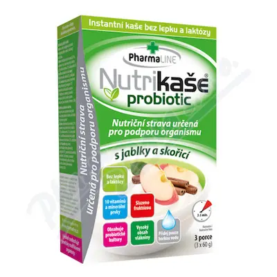 Nutrikaše probiotic s jablky a skořicí 3x60g