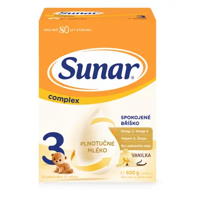 Sunar Complex 3 batolecí mléko vanilka 600 g