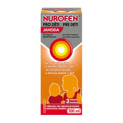 Nurofen pro děti Jahoda 20mg/ml por.sus.100ml II