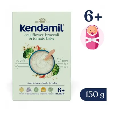 Kendamil Mléčná kaše s brokolicí, květákem a rajčaty (150 g)