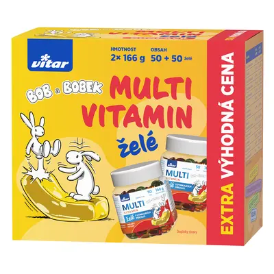 Vitar Multivitamin Bob a Bobek želé 2x50ks