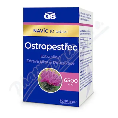 GS Ostropestřec 6500mg tbl.60+10