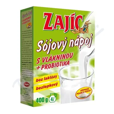 Sójový nápoj Zajíc s vlákninou 400g