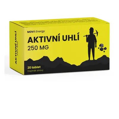 MOVit Aktivní uhlí 250mg tbl.20