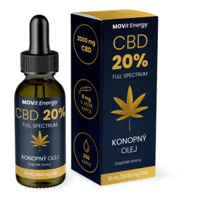 MOVit CBD 20% Full Spectrum konopný olej 10ml