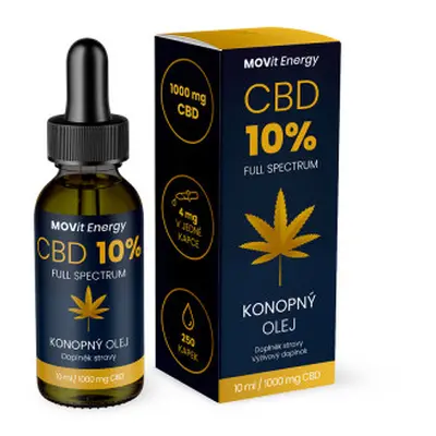 MOVit CBD 10% Full Spectrum konopný olej 10ml