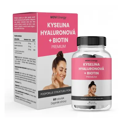 MOVit Kyselina hyaluronová+Biotin PREMIUM tob.60