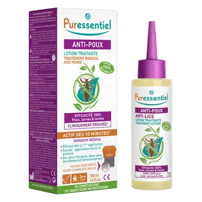 PURESSENTIEL Roztok proti vším+hřebínek 100ml