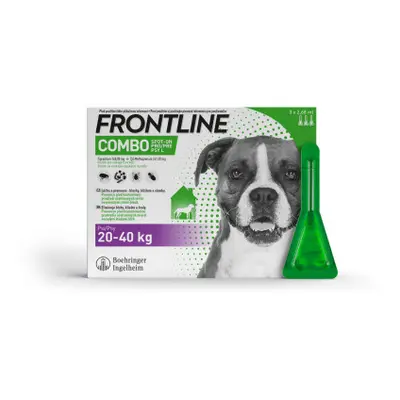 Frontline Combo Spot on Dog 20-40kg pipet.3x2.68ml