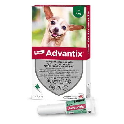 Advantix pro psy do 4kg spot-on 1x0.4ml