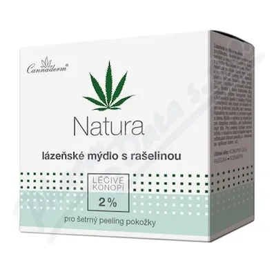 Cannaderm Natura lázeňské mýdlo s rašelinou 80g