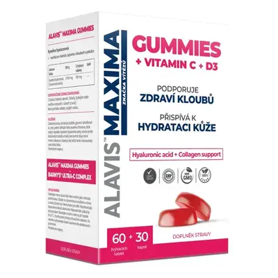 ALAVIS MAXIMA GUMMIES Vit.C+D3 žvýk.tbl.60+cps.30