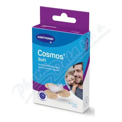 COSMOS Soft náplast jemná kulatá 22mm 20ks