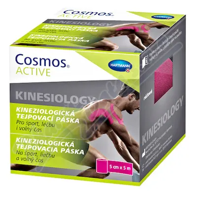 Cosmos Active - Kinezio tejp. páska růžová 5cm x5m