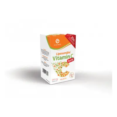 Vitamín C lipozomální forte 500mg cps.60+15 Galmed