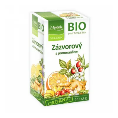 Apotheke BIO Zázvorový čaj s pomerančem 20x1.5g