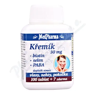 MedPharma Křemík 30mg+Biotin+PABA tbl.107