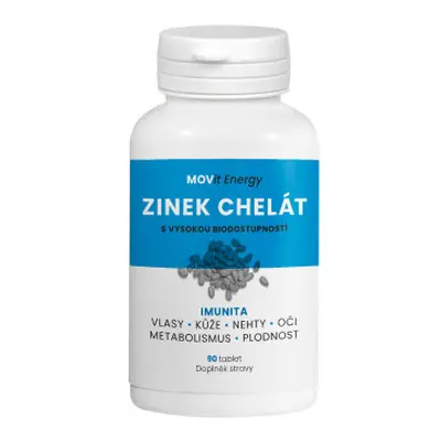 Zinek Chelát 15 mg tbl.90 MOVit