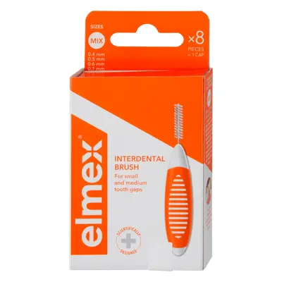 Elmex mezizubní kartáčky mix 0.4mm-0.7mm 8ks