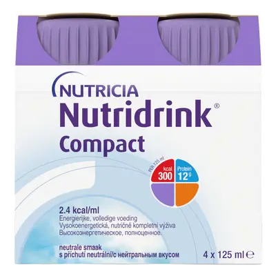 Nutridrink Compact s neutrální příchutí 4x125 ml