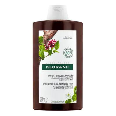 KLORANE Šampon chinin a BIO protěží alpská 400ml